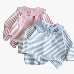 Camiseta de Manga Larga con Cuello Polo y Orejas de Conejo para Niñas, Primavera 2026, para Niñas Pequeñas y Medianas, Linda Camiseta Base para Bebés - Product Image 2