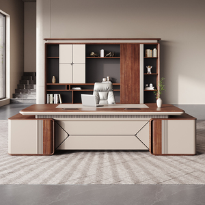 2024デザインモダン高級セオオフィス電気調節可能デスクウッドテーブルビッグサイズノートパソコンデスク座って大人用 - Product Image 3