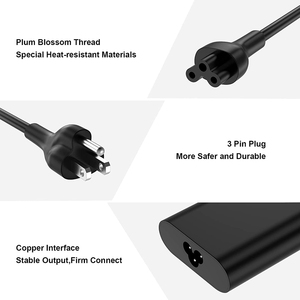 45W 65W Ultra Light <b>USB</b>-<b>C</b> PD Charger For Dell Inspiron Latitude Ultrabook, Multi <b>Plug</b> With Full Safety Certifications - Product Image 2