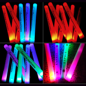 Bâtons lumineux à led personnalisés, bâtons en mousse scintillante avec Logo, pour fête, Festival, anniversaire, mariage, pièces - Product Image 3