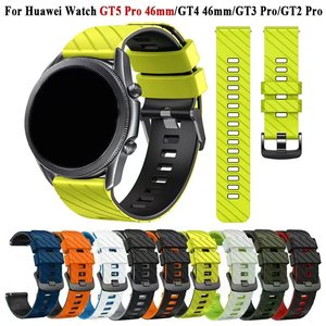 Correa de Repuesto Universal de 22 mm, Correa Deportiva Ajustable de Silicona para Reloj Inteligente, Compatible con Watch Ultimate <span class=keywords><strong>Amazfit</strong></span> <span class=keywords><strong>GTR</strong></span> 4 (9) - Product Image 6