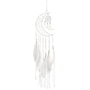 Fait à la main En Gros Beauté Blanc Décoration De La Maison Décoration Murale <span class=keywords><strong>Macramé</strong></span> <span class=keywords><strong>Suspendu</strong></span> Attrape-rêves - Product Image 1