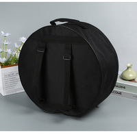 Bolsa Redonda de Nailon Oxford para Batería, con Asa Acolchada, Cierre de Cremallera en Toda la Circunferencia, Bolsillo Frontal, Color y Logotipo Personalizables, Venta al Por Mayor