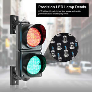 Semáforo <span class=keywords><strong>LED</strong></span> de 2 colores rojo y verde de 4 pulgadas y 300mm para plataforma de carga y descarga de muelle Stop-and-Go - Product Image 5