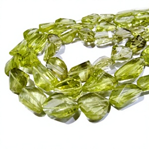 10 perles lâches en quartz jaune naturel, perles taillées au laser, perles lisses en pierre précieuse, 11-25 mm - Product Image 1