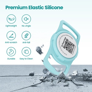 PawView מותאם אישית סיליקון חכם קוד QR תג חיות מחמד סיטונאי כלב רתמת תג אוויר מחזיק צווארון תג זיהוי כלב חיית מחמד מותאם אישית - Product Image 2