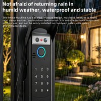 Serrure de porte intelligente WiFi Tuya étanche pour portes extérieures, reconnaissance faciale 3D numérique, empreinte digitale, serrure de jante intelligente pour portail