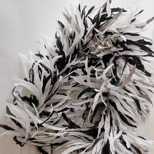 2 metros 350g FEATHER GARLAND gran pluma <span class=keywords><strong>de</strong></span> gallo Boa <span class=keywords><strong>plumas</strong></span> <span class=keywords><strong>de</strong></span> pollo bufanda para fiesta baile rendimiento carnaval <span class=keywords><strong>disfraz</strong></span> - Product Image 3