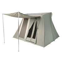 Tente de camping Kodiak en toile de coton, double couche, imperméable, pour toutes les saisons, 2000-3000 mm, pour le camping de printemps, une chambre, Flex Bow
