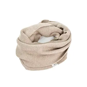 冬季针织羊毛无限Snood套衫领保暖围巾，带时尚厚暖圈圈围巾