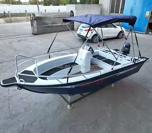 Mini used aluminium fishing rc bait boat with cabin kayak catamaran sports fly waterplay craft fishing belly boats for the ocean