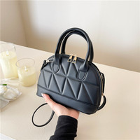 Sac bandoulière mini pour femme style influenceur 2025 – Nouvelle tendance chic texturé avec fermeture éclair, élégant et polyvalent en polyester