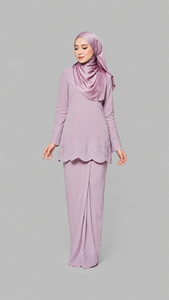 SIPO EID nueva moda modesta ropa tradicional algodón Modal aplique ojal encaje intrincado bordado Fesyen Baju Kurung Moden - Product Image 2
