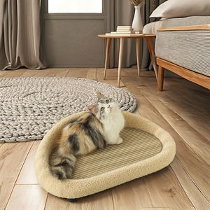 Groothandelsprijs Van De Grond Ontwerp Kat Krabplank Kattenbank Geïntegreerd Slijtvast Kattennest Met Touwmat - Product Image 6
