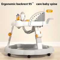 Marche-bébé multifonctionnel anti-chute et anti-basculement pour filles et garçons, poussette en forme de U anti-jambes en O, fabriqué avec un cadre en plastique durable