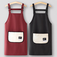 Tablier sans manches en polyester réutilisable avec logo personnalisé pour les vendeurs de rue, les jeunes, la cuisine, l'usage domestique, imperméable