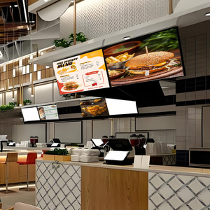 จอแสดงผลโฆษณาแบบแขวนผนัง HD LCD สำหรับร้านอาหาร คาเฟ่ ร้านค้า ปรับแต่งขนาดและความละเอียดได้ - Product Image 3
