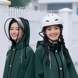 Imperméable long coupe-vent EVA imperméable pour adultes filles motos et vélos camping tours - Product Image 5