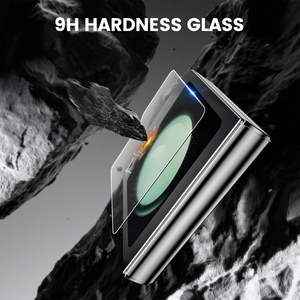 Factory Custom High Quality HD Clear Glass Anti Scratch 9H Tempered Glass Outer Screen <b>Protector</b> for Samsung Z Flip 8 7 6 5 - Product Image 4