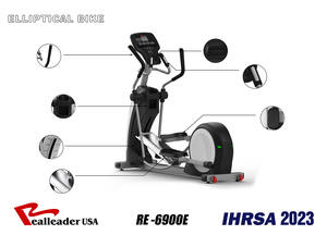 Équipement de gymnastique à domicile auto-générateur ajuster la puissance et l'inclinaison perdre du poids vélo elliptique avec affichage LED 6 fenêtres - Product Image 6