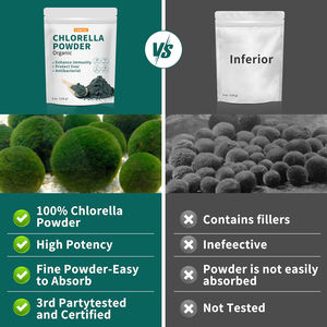 Poudre de chlorella naturelle OEM Protéines et vitamines végétaliennes La poudre de chlorophylle soutient le système immunitaire et la fonction hépatique pour garder la jeunesse - Product Image 5