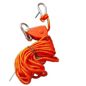 Outdoor <b>Camping</b> Windproof Rope Pulley Adjuster 3.8cm X 12m Nylon Reflective Adjustable Guy Rope For Tent Hanging Lighting - Product Image 1