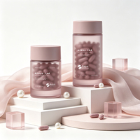 Flacon en verre Keyo 50ml 100ml pour capsules blanchissantes, vitamines, soins capillaires et cutanés, pot haut de gamme hermétique pour pilules