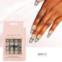 Ongles en acrylique faits à la main, vente en gros, 24 pièces, faux ongles faits à la main de haute qualité
