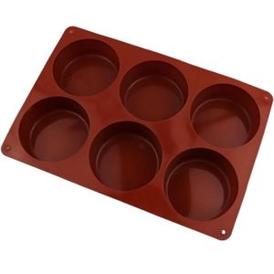 Molde para Pastel Ecológico de 6 Cavidades, Forma Cilíndrica Redonda, Tamaño Grande, Moldes para Jabón, Moldes de Silicona para Velas, OEM/ODM - Product Image 3