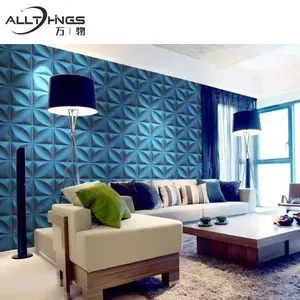 Home Interior Modern Wall Panel Decorative Pvc Wallpaper with Cheapest Price Washable 3D Geometric 3D Model Design 5 Years