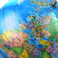 Boule de carte de l'océan, apprentissage de la géométrie, monde éducatif, Globe de la terre