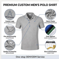 Vêtements de golf OEM en polyester/coton, performance de luxe, haute qualité, pour impression par transfert thermique, unis, décontractés, respirants