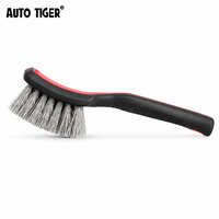 Brosse de nettoyage de pneus de voiture ATUO TIGER RED+Black, brosse de nettoyage de tapis, brosse de nettoyage de pneus, brosse de détaillage automobile