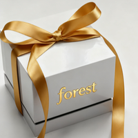 Caja de regalo de vela de dama de honor de embalaje de marca de lujo con inserto