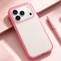 Coque rigide en acrylique durable avec finition effet peau, protection pour iPhone 17 16 15 Pro Max, style frais et personnalisable