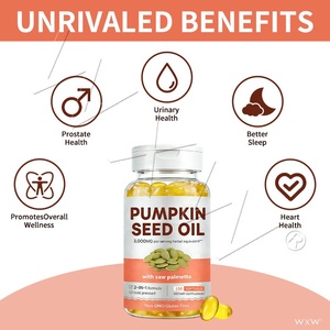 Suplemento <span class=keywords><strong>de</strong></span> Aceite <span class=keywords><strong>de</strong></span> Semillas <span class=keywords><strong>de</strong></span> Calabaza en Cápsulas Blandas Premium Personalizadas <span class=keywords><strong>para</strong></span> Adultos, Promueve un Mejor Sueño y Salud Cardíaca - Product Image 3