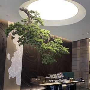 迎宾挂树、松树茶室造景、绿植悬挂装饰 - Product Image 6