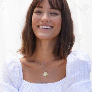 Gemnel 925 perak murni <span class=keywords><strong>14k</strong></span> berlapis emas hewan lucu laut kura-kura kalung liontin untuk wanita - Product Image 3