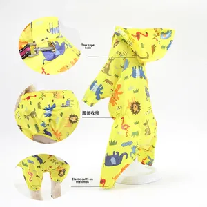 Impermeable para Mascotas con Estampado de Cartón, Material de Poliéster Profesional, Cobertura Completa, Fácil de Poner, para Perros Pequeños y Medianos, Corgi, Bulldog Francés - Product Image 4