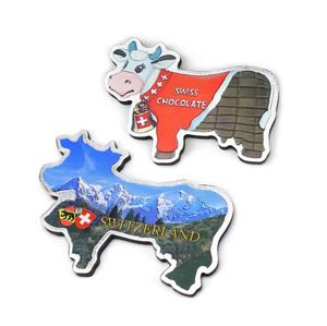 Fashion Attractive Design Low Price Swiss Souvenir Cowbell <b>Fridge</b> Magnet for Office - Product Image 3