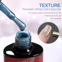 Vernis Gel UV Effet Œil de Chat Clair de Lune Sans HEMA Écologique Végétalien Longue Durée Magnétique en Bouteille pour Professionnels de Salon