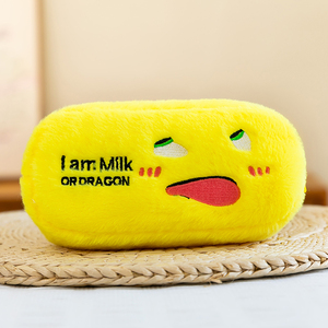 Astuccio in Peluche a Forma di Personaggio Carino, Grande Capacità, per Studenti, Portaoggetti per Cancelleria e Cosmetici, Borsa Portamonete in Peluche a Forma di Cibo e Animali - Product Image 5