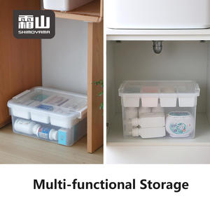Shimoyama กล่องเก็บของเล่นหลายชั้นความจุขนาดใหญ่กล่องเก็บของเล่น PP แบบพกพากล่องเก็บของเล่นที่มองเห็นได้ - Product Image 4