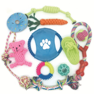 Vendita calda 7 Pack durevole cucciolo di dentizione giocattoli con vari giocattoli per cani - Product Image 1