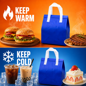 Bolsa Térmica de Aluminio para Llevar Comida y Bebidas Frías o Calientes, Bolsa de Reparto de Comida para Restaurantes, Impermeable y Aislada - Product Image 2