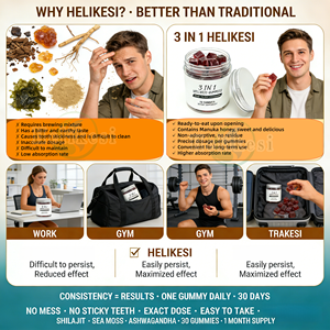 Herbal Formula Male Balance Gummies Wellness 3-in-1 Shilajit Gummies with Sea <strong>Moss</strong> &amp; Ashwagandha Natural Energy Vitality Support - Product Image 3