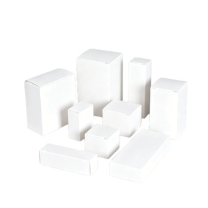 Cajas de Cartón Blancas Personalizadas al por Mayor, con Doble Cierre Inferior, Embalaje Tipo Blíster, Plegables, Rectangulares, Pequeñas, para Regalos - Product Image 1