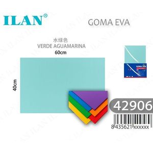 Foglio di Schiuma EVA Ilan 60x40cm Colore Acquamarina per Forniture Artigianali - Product Image 3