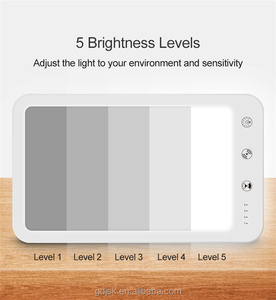 <span class=keywords><strong>Lampe</strong></span> de thérapie LED JSKPAD à 5 niveaux de luminosité réglable pour le soulagement des troubles affectifs, utilisation portable à la maison et au bureau, garantie 1 an - Product Image 2