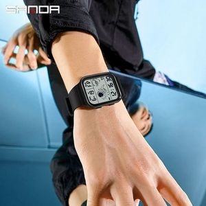 Personalisieren Sie Ihr Eigenes Logo SANDA 6052 Elektronische Outdoor-Sport Wasserdichte Astronauten-Serie Junior Studenten Herren Digital-Armbanduhr - Product Image 5